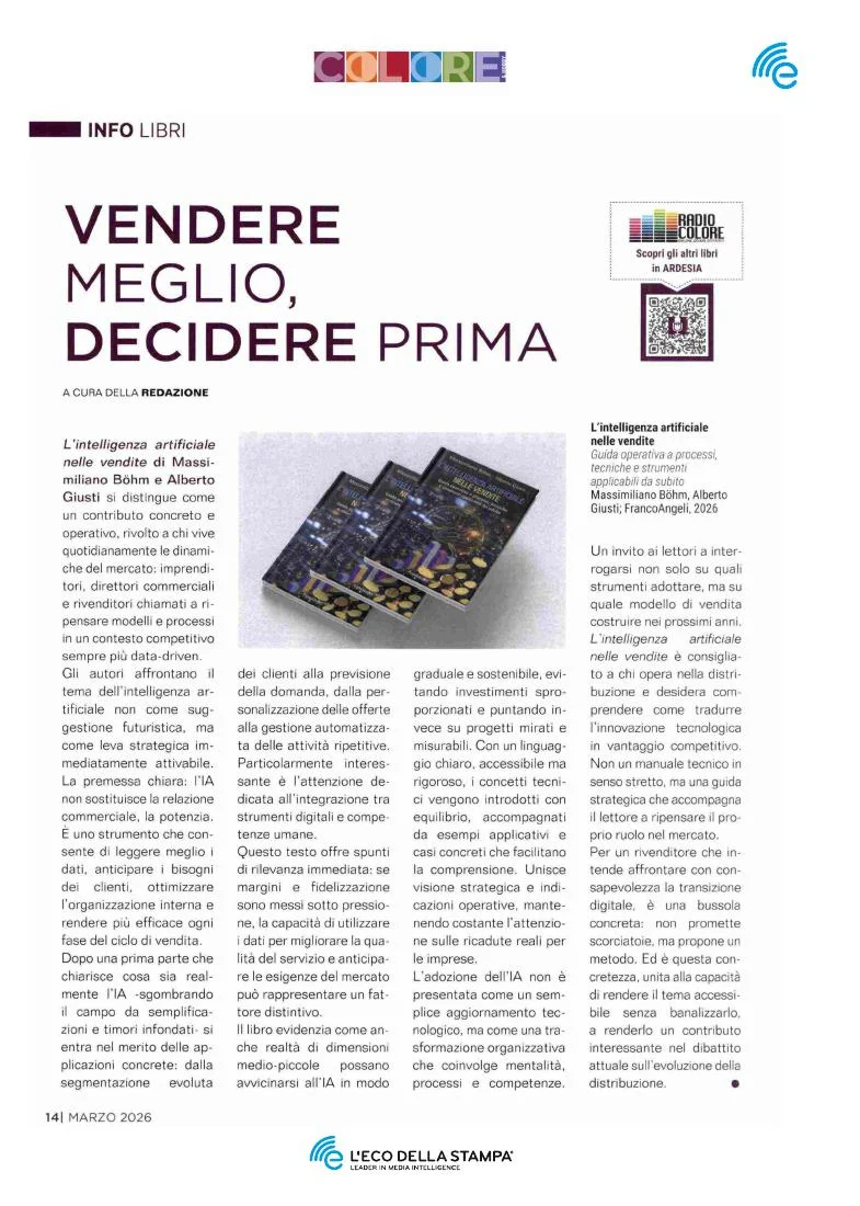 Anteprima: Vendere meglio, decidere prima